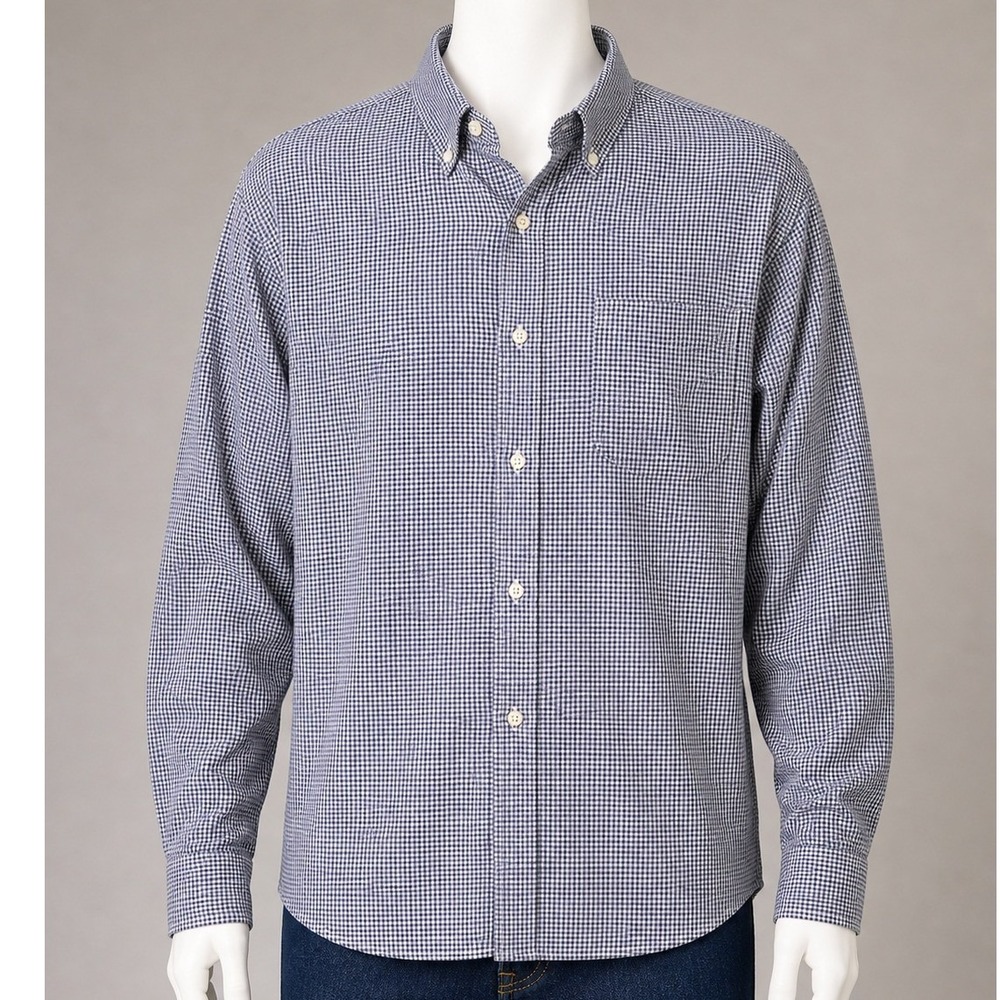 Lauren Ralph Lauren Dress Shirt 15 1/2 32/33 Classic Fit Non Iron Blue Preppy